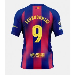 Barcelona Robert Lewandowski #9 Hjemmebanetrøje 2025-26 Kortærmet